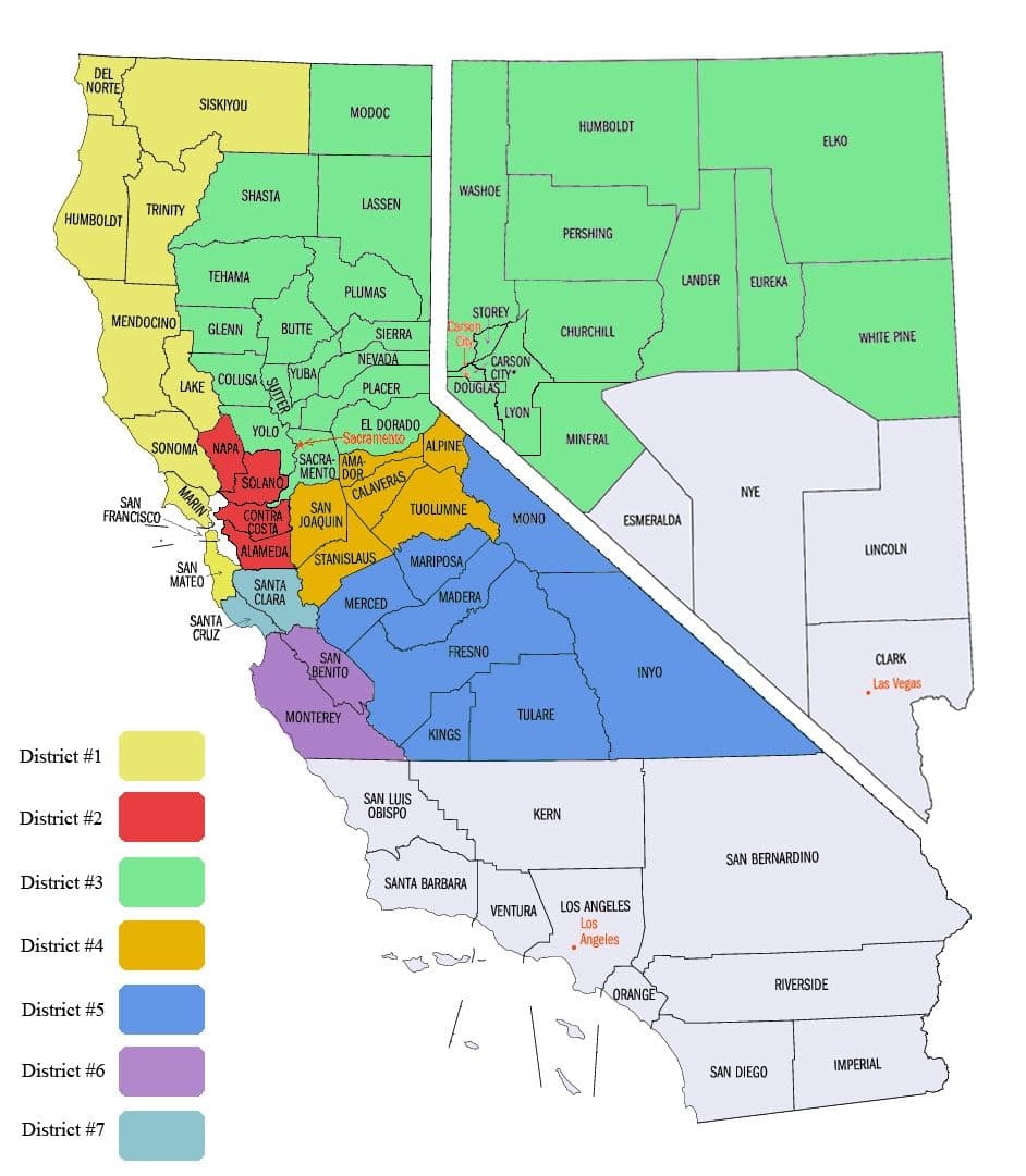 IUOE 39 | Districts by county